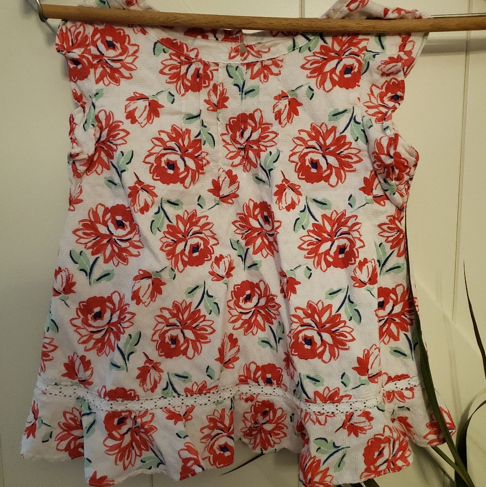 Girls flower blouse